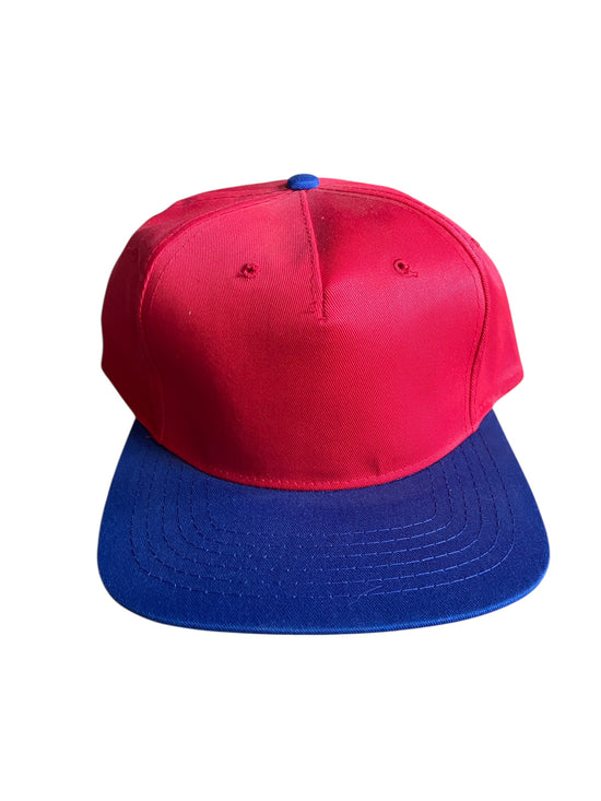 VTG Red/Blue AJM Blank Snapback Hat