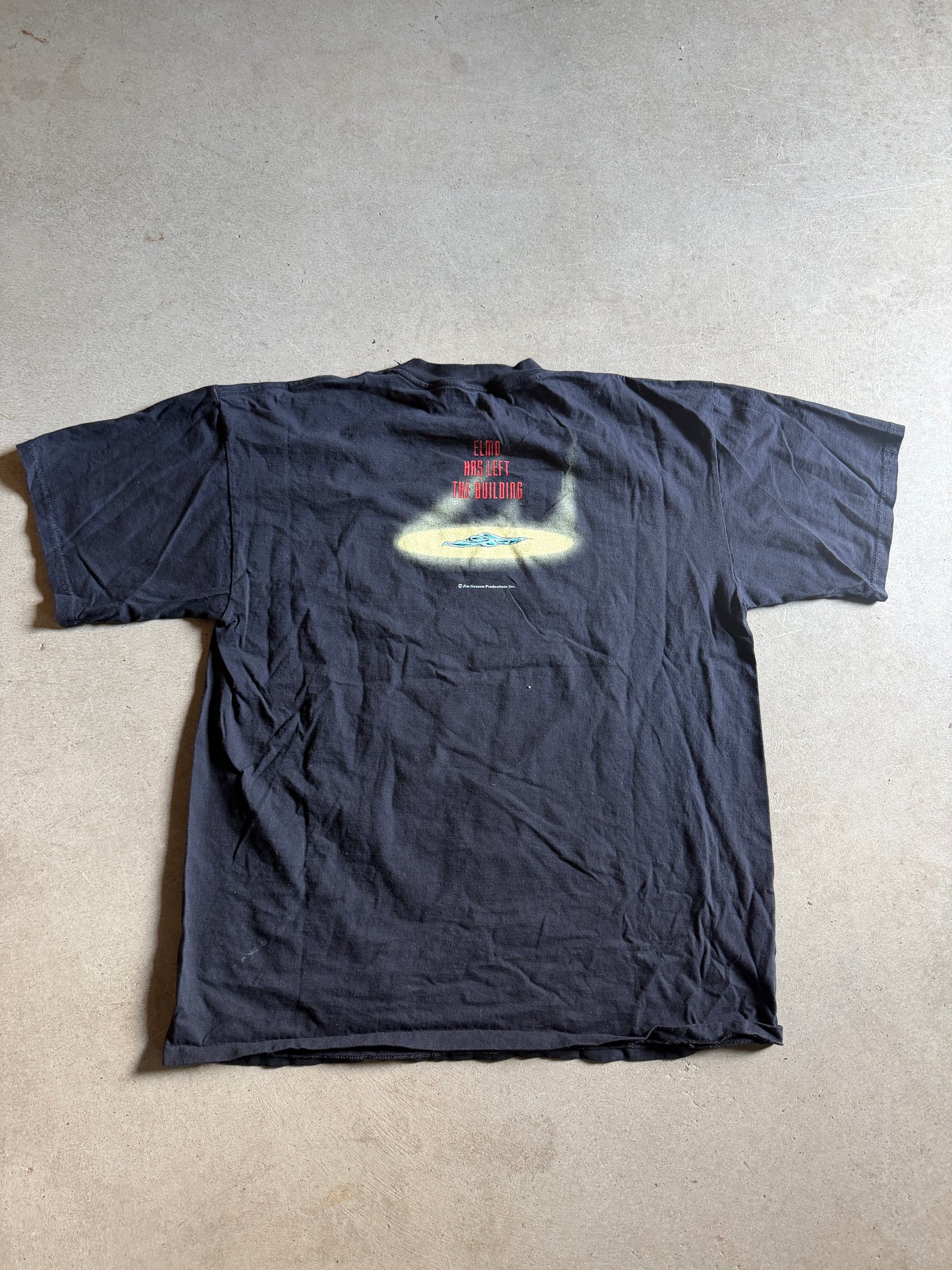 VTG 90s Sesame Street Elmo Jim Hansen Elvis Tee Sz XL