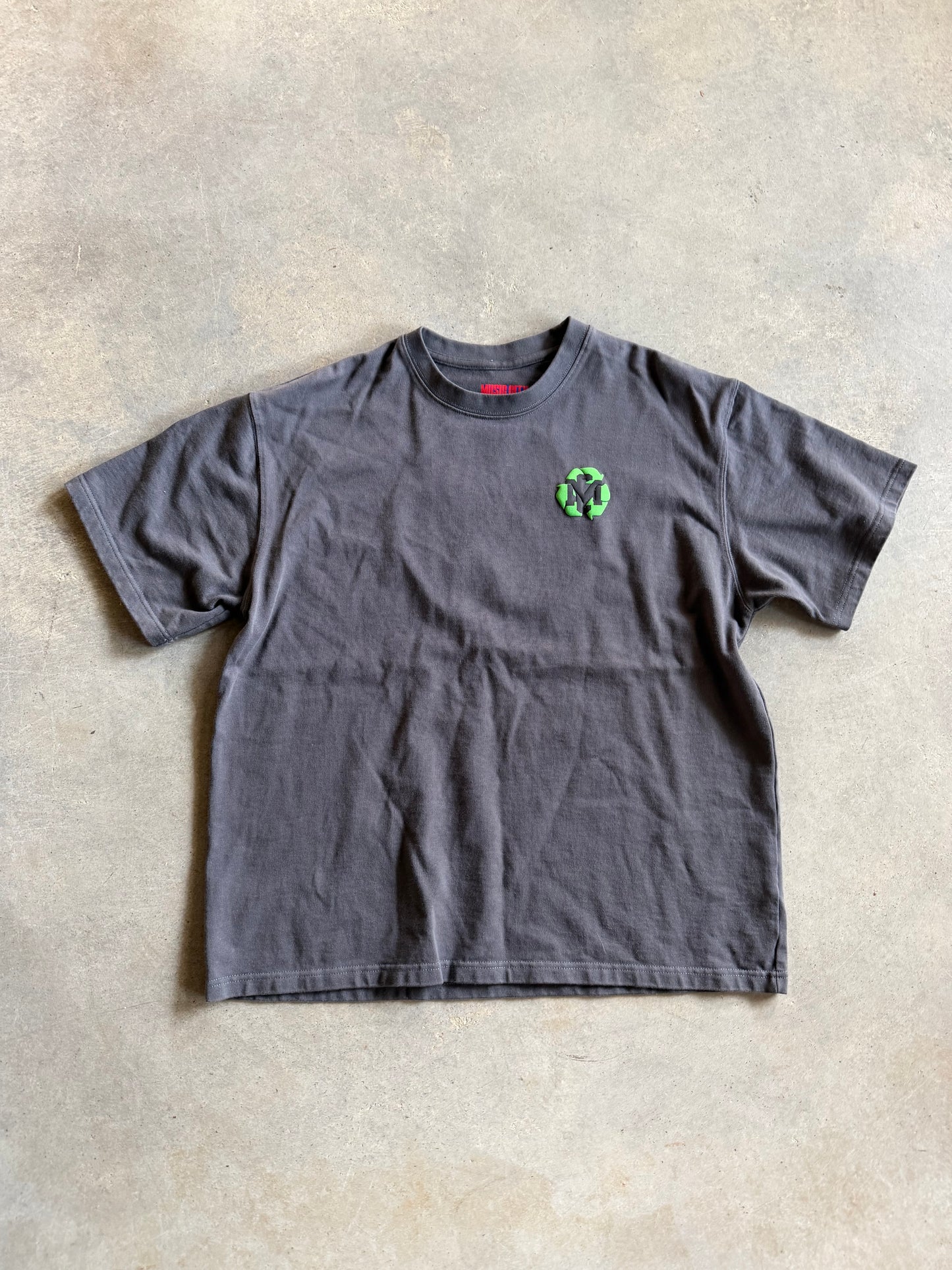 Music City Vintage Recycle Gray Tee Sz L