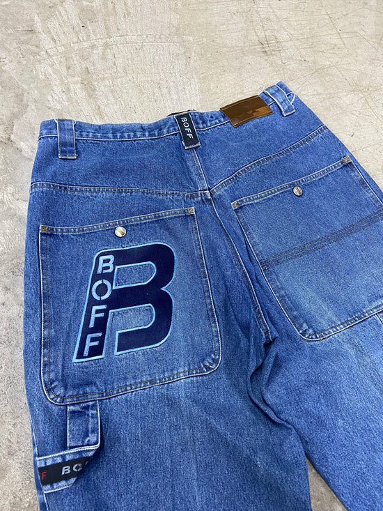 Y2K Boff Baggy Denim Pants Sz 38x32