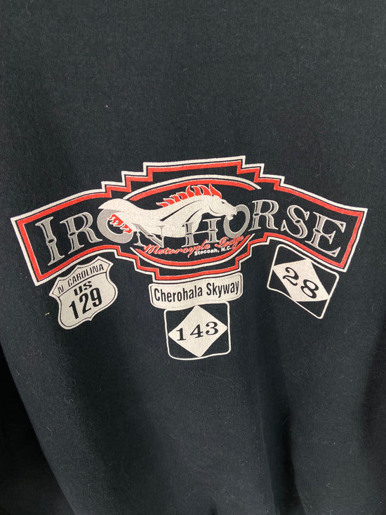 Y2K Iron Horse Motorcycle Lodge Sweater Sz XL