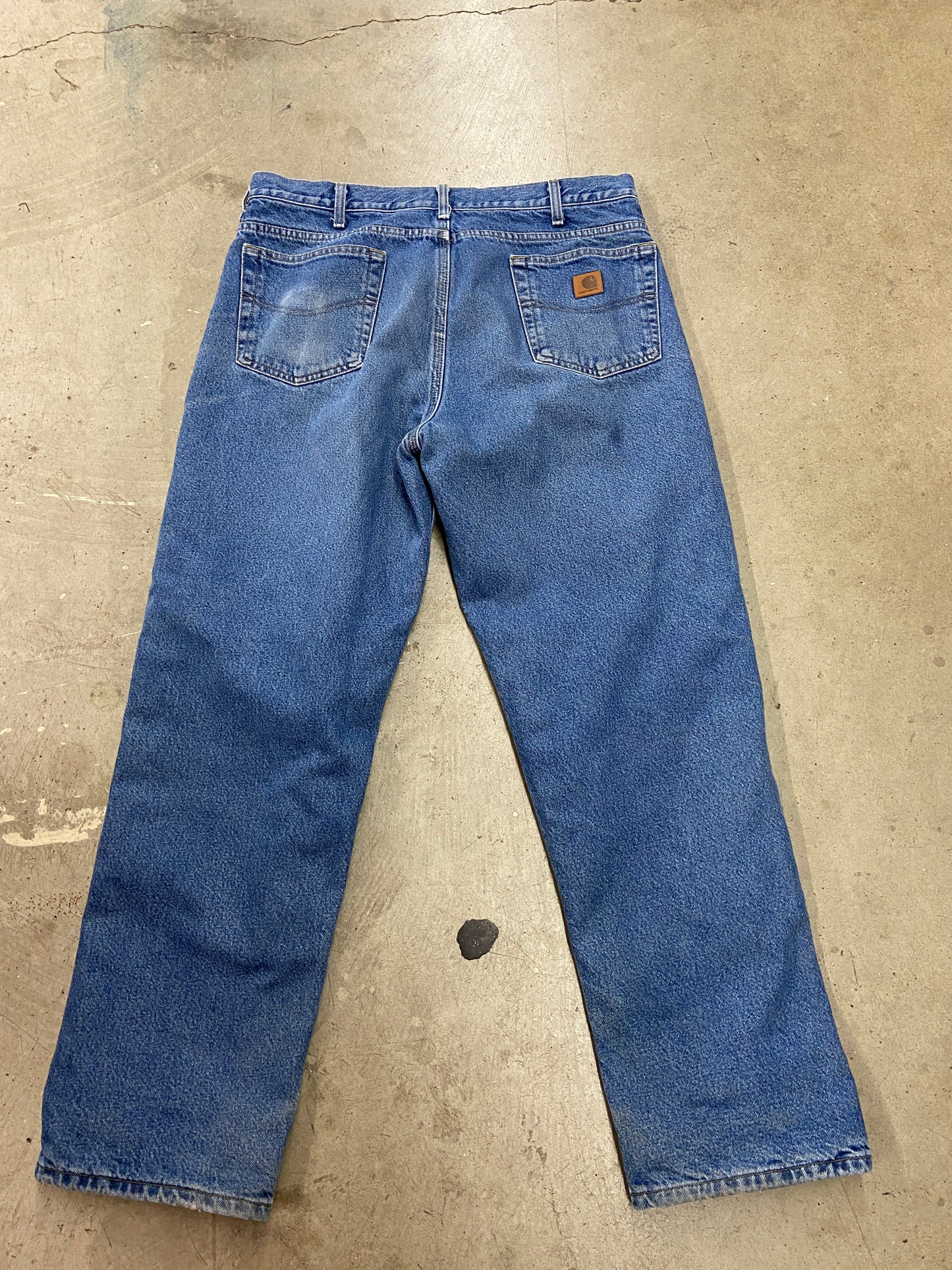 Carhartt Flannel Line Denim Jeans Sz 36x30