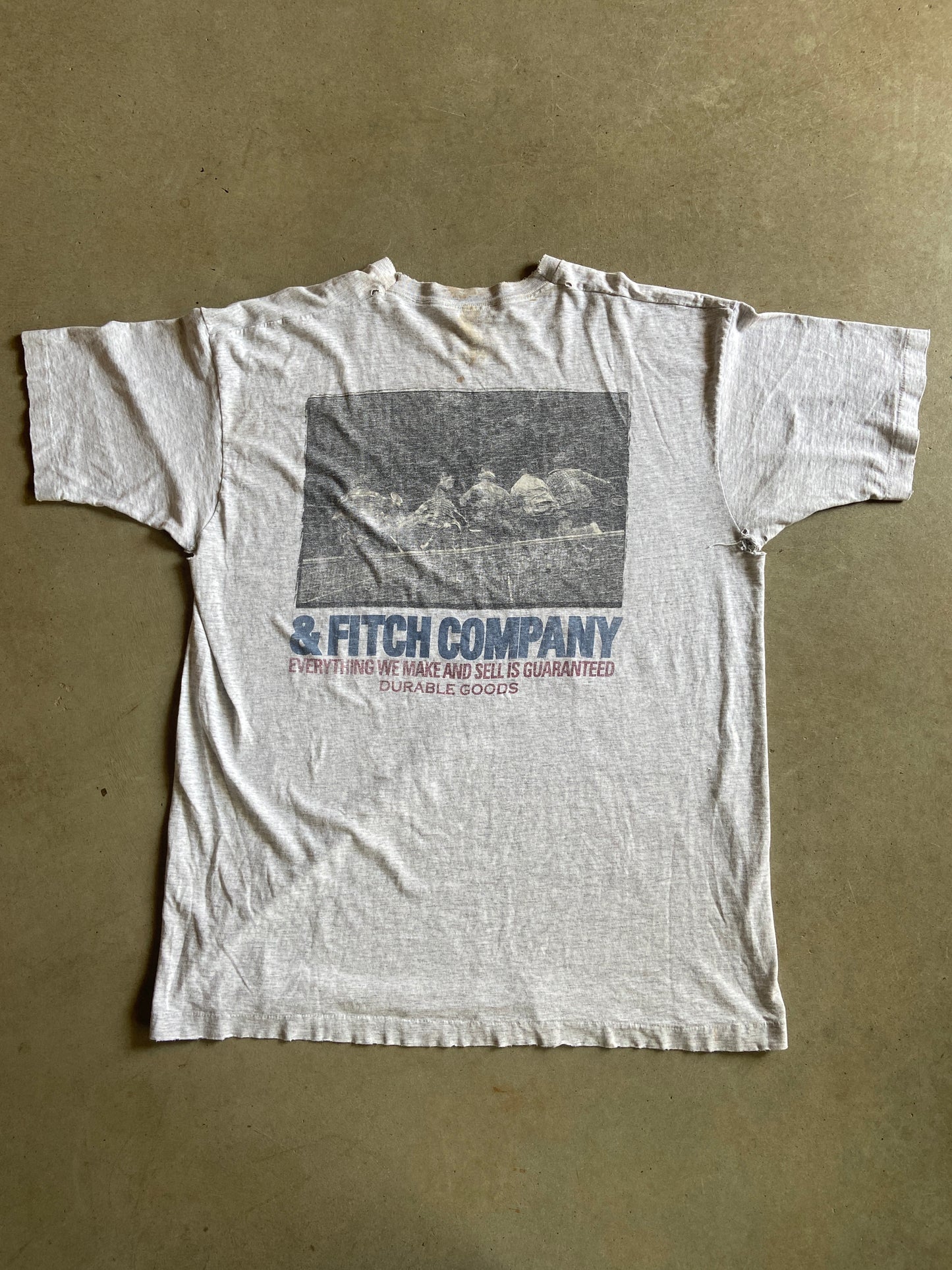 VTG Abercrombie Thrashed Outdoor Authority Tee Sz 2XL