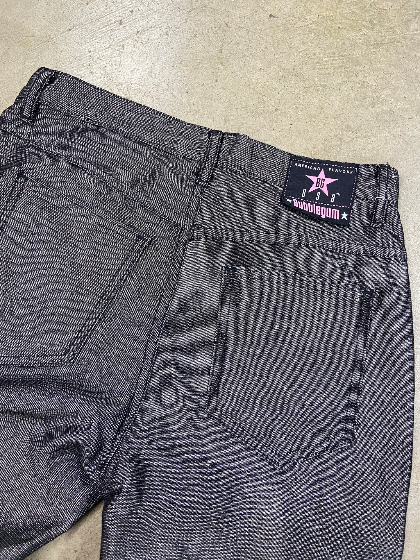 Y2K Bubblegum Shimmer Denim Jeans Sz 9