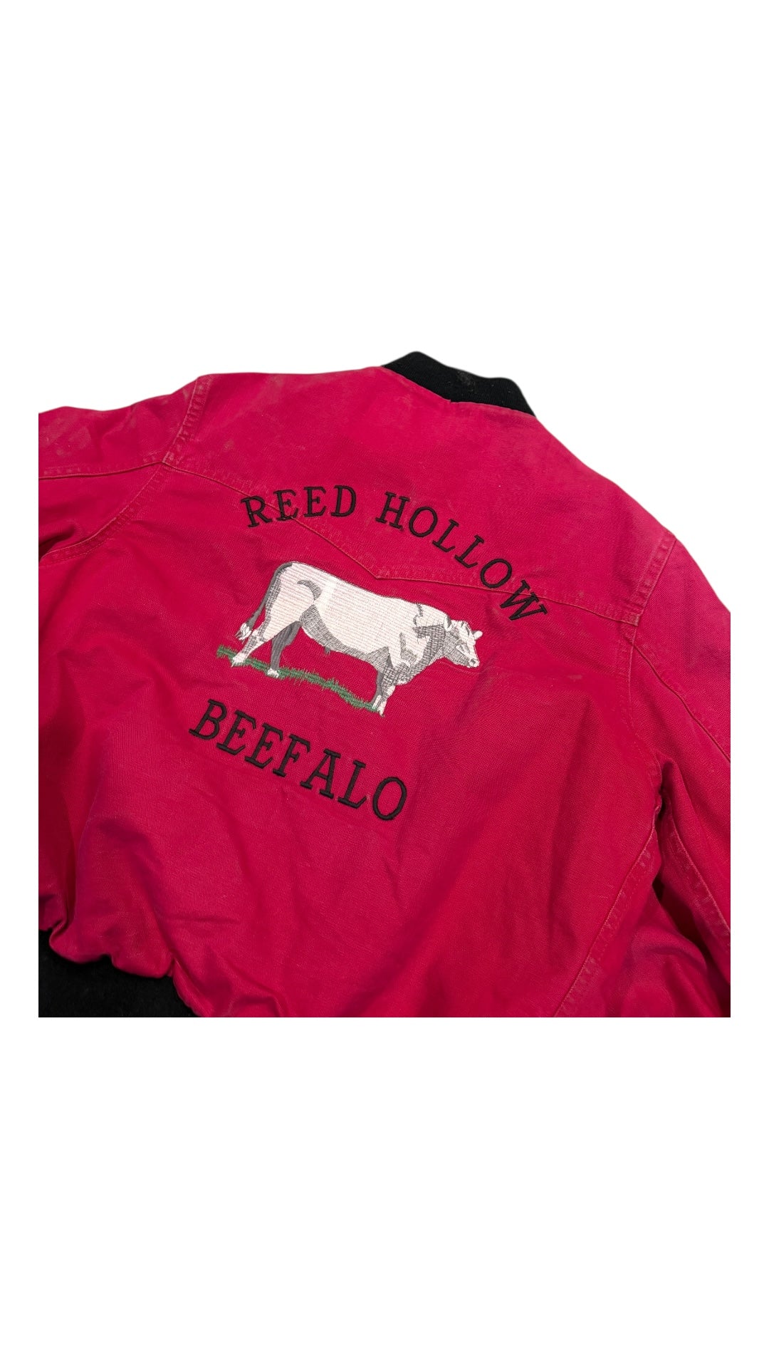 VTG Carhartt Red "Beefalo" Jacket Sz L