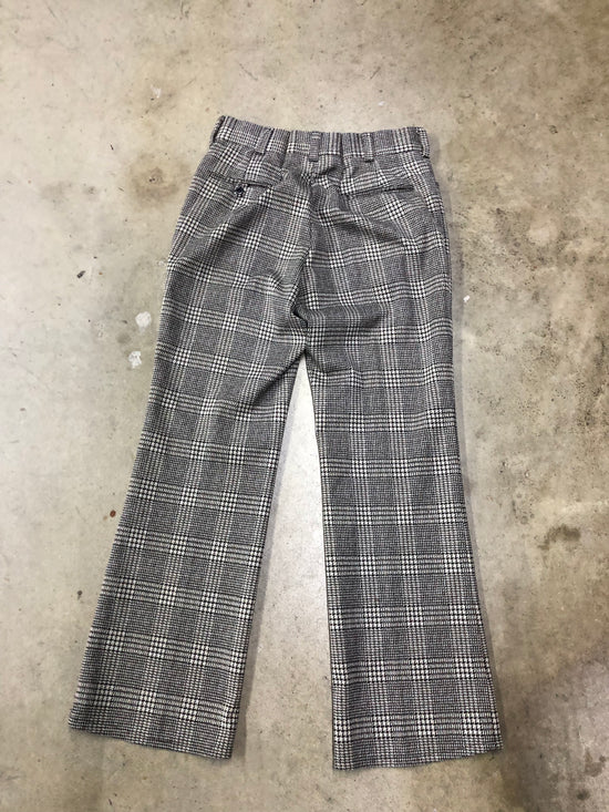 VTG Linen Houndstooth Pants Sz 36x32