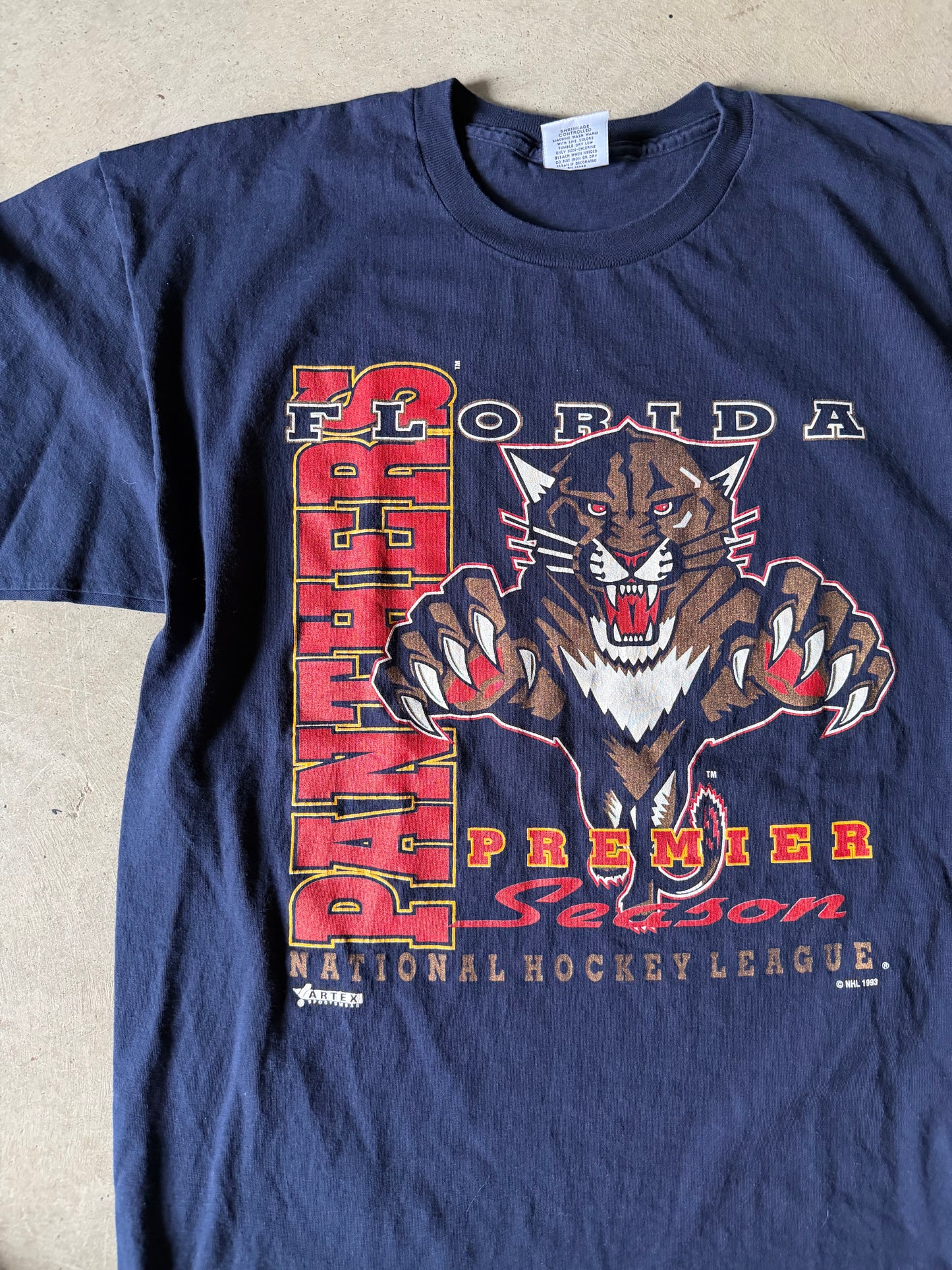 VTG Florida Panthers Premier Season Tee Sz XL