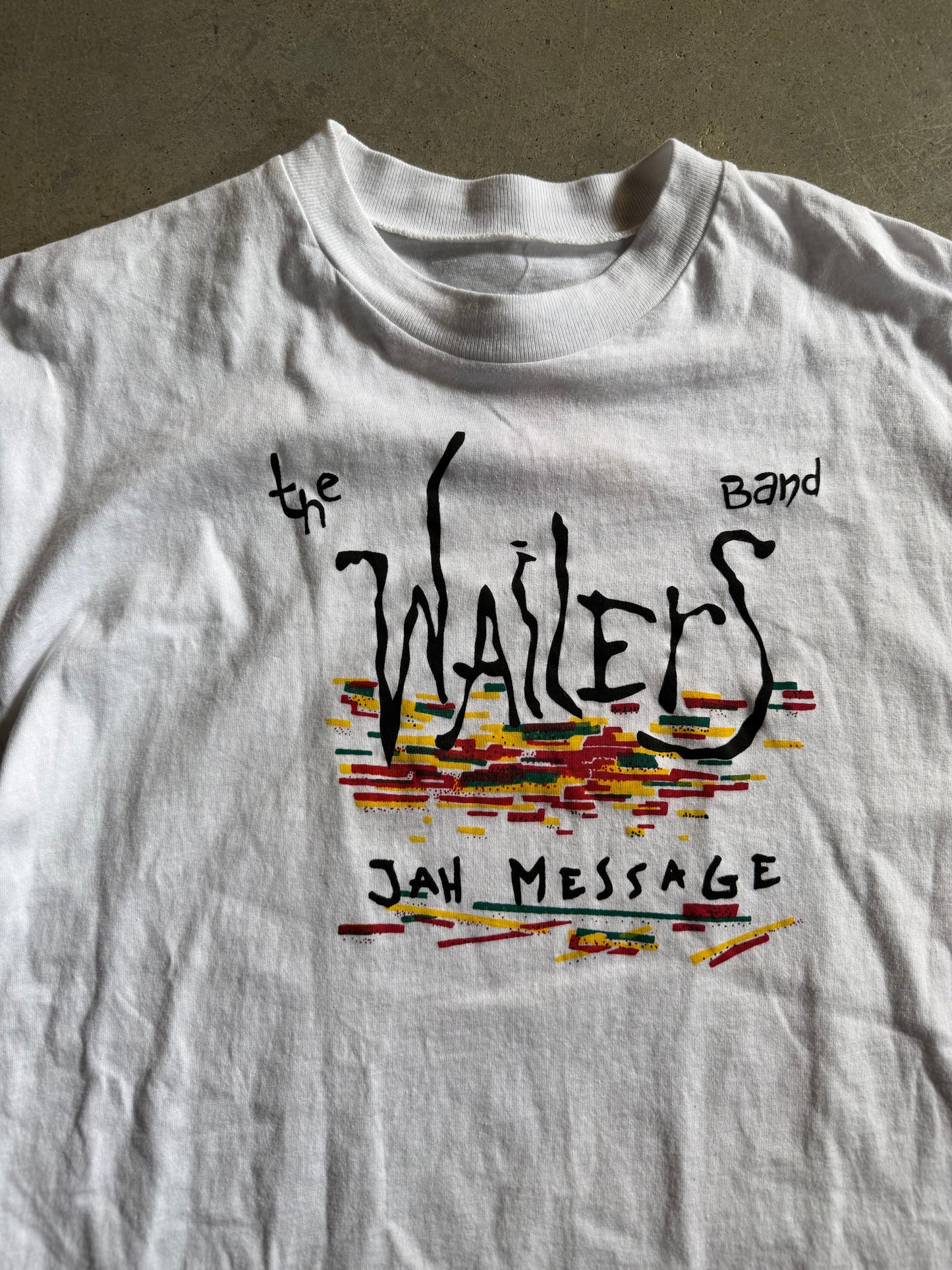 VTG The Wailers Band Jah Message Tee Sz M