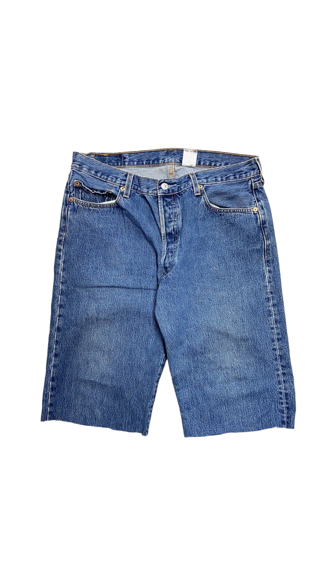 VTG Levi's 501 cutoff Blue Denim shorts Sz 34