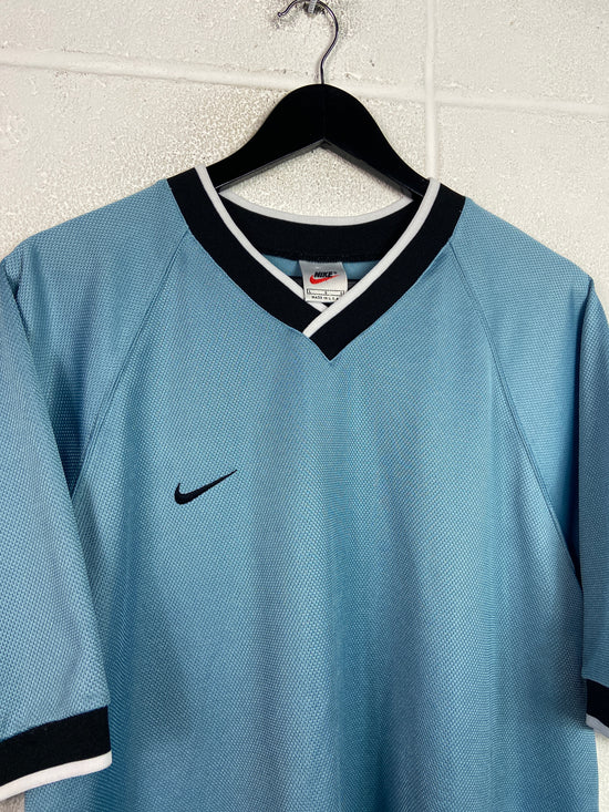 VTG Nike Sky Blue Soccer Style Jersey Sz L