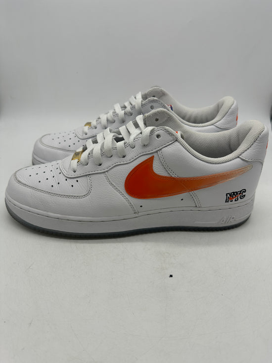 Preowned Nike Air Force 1 Low Kith Knicks Home Sz 11.5M/13W CZ7928-100