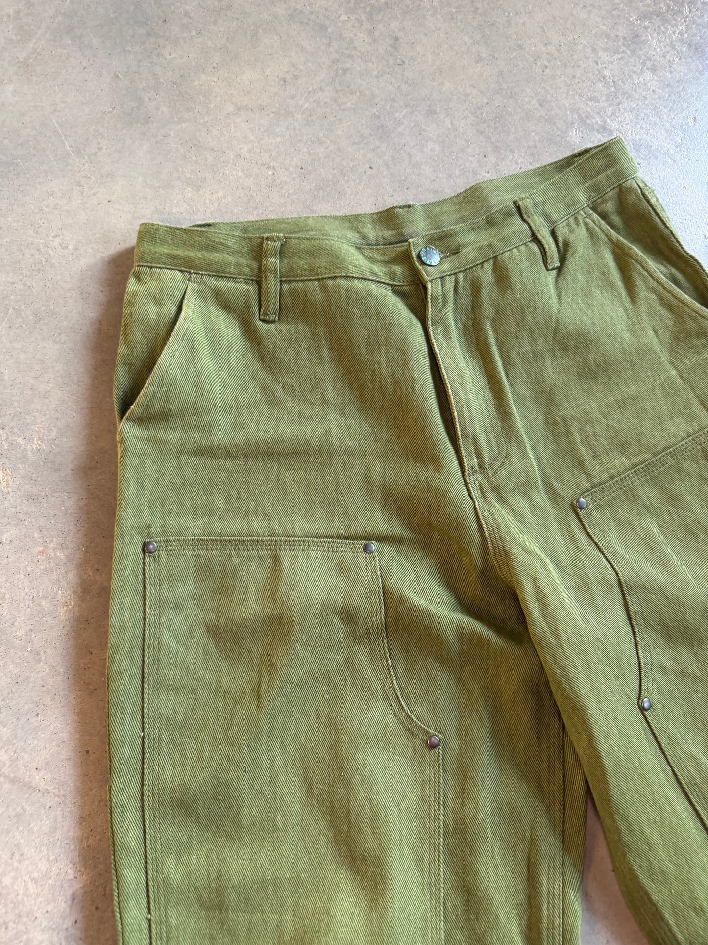 Brain Dead Power Fist Supplies Green Pants Sz 30x29