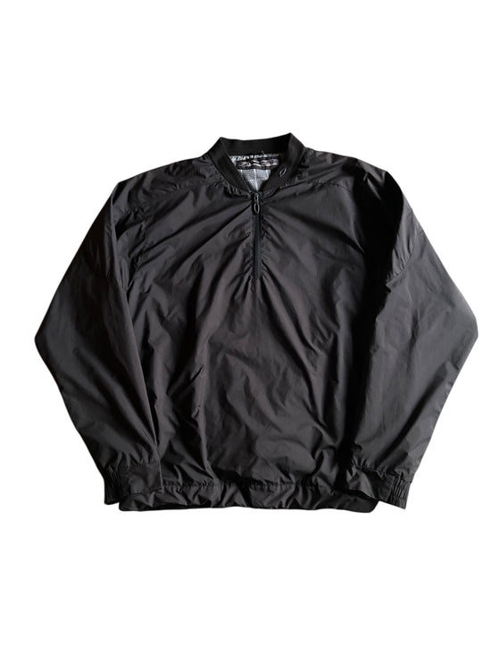 VTG Oakley Black Pullover Quarter Zip Jacket Sz XL