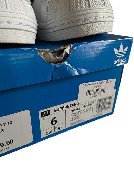 Adidas Superstars Sz 6M/7.5W