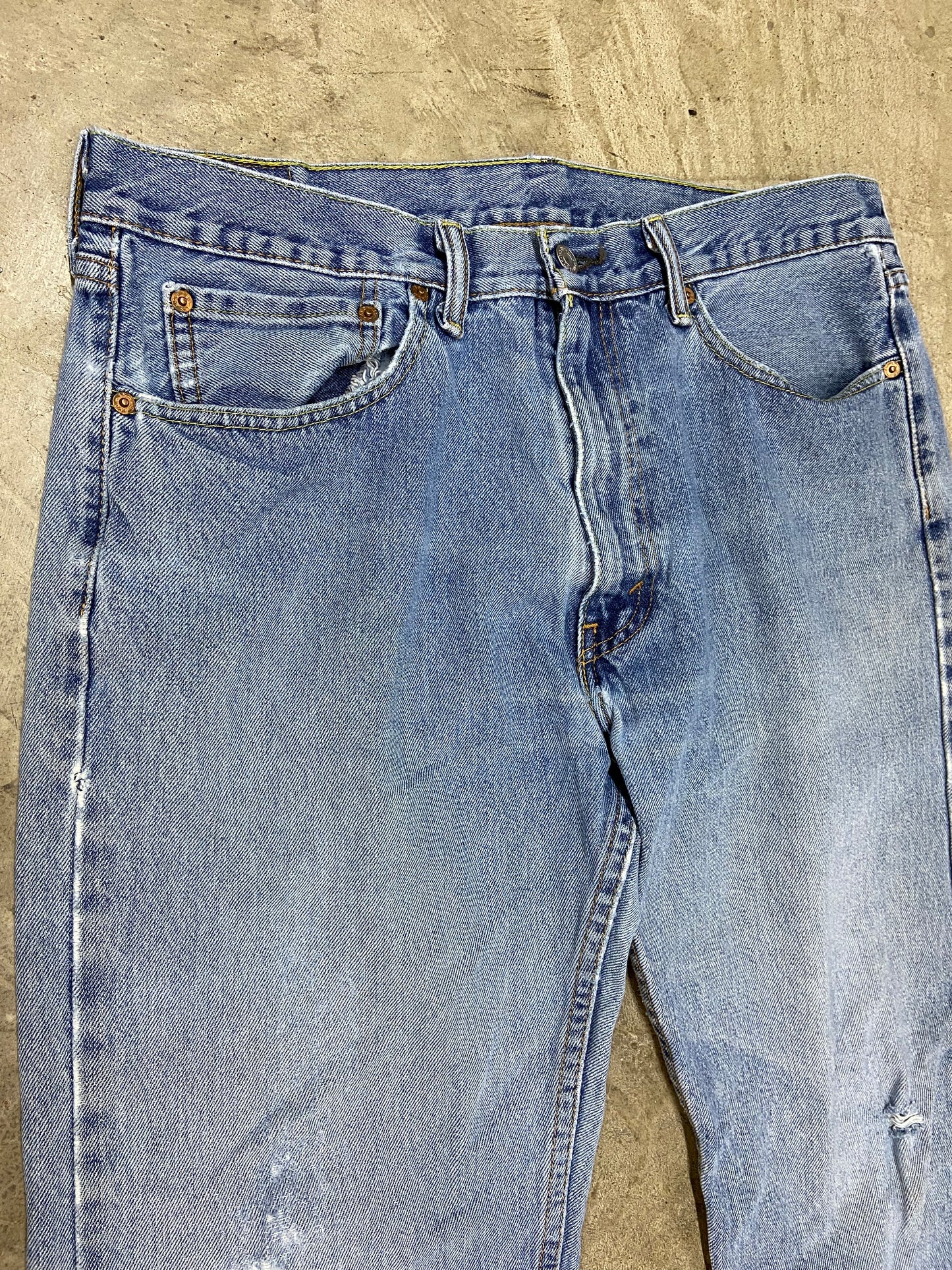 VTG Levi's 505 Straight Blue Denim Jeans Sz 36x30