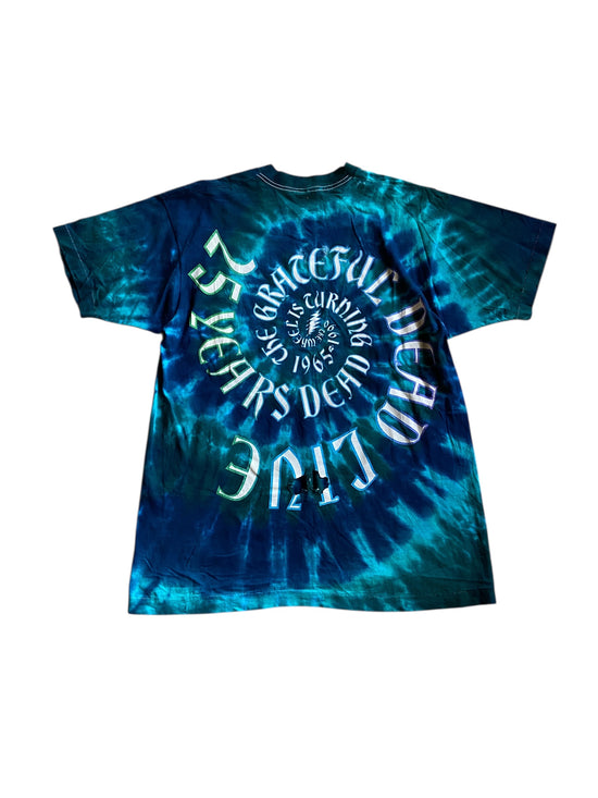 VTG Grateful Dead 25 Years Blue Tye Dye Tee Sz L/XL
