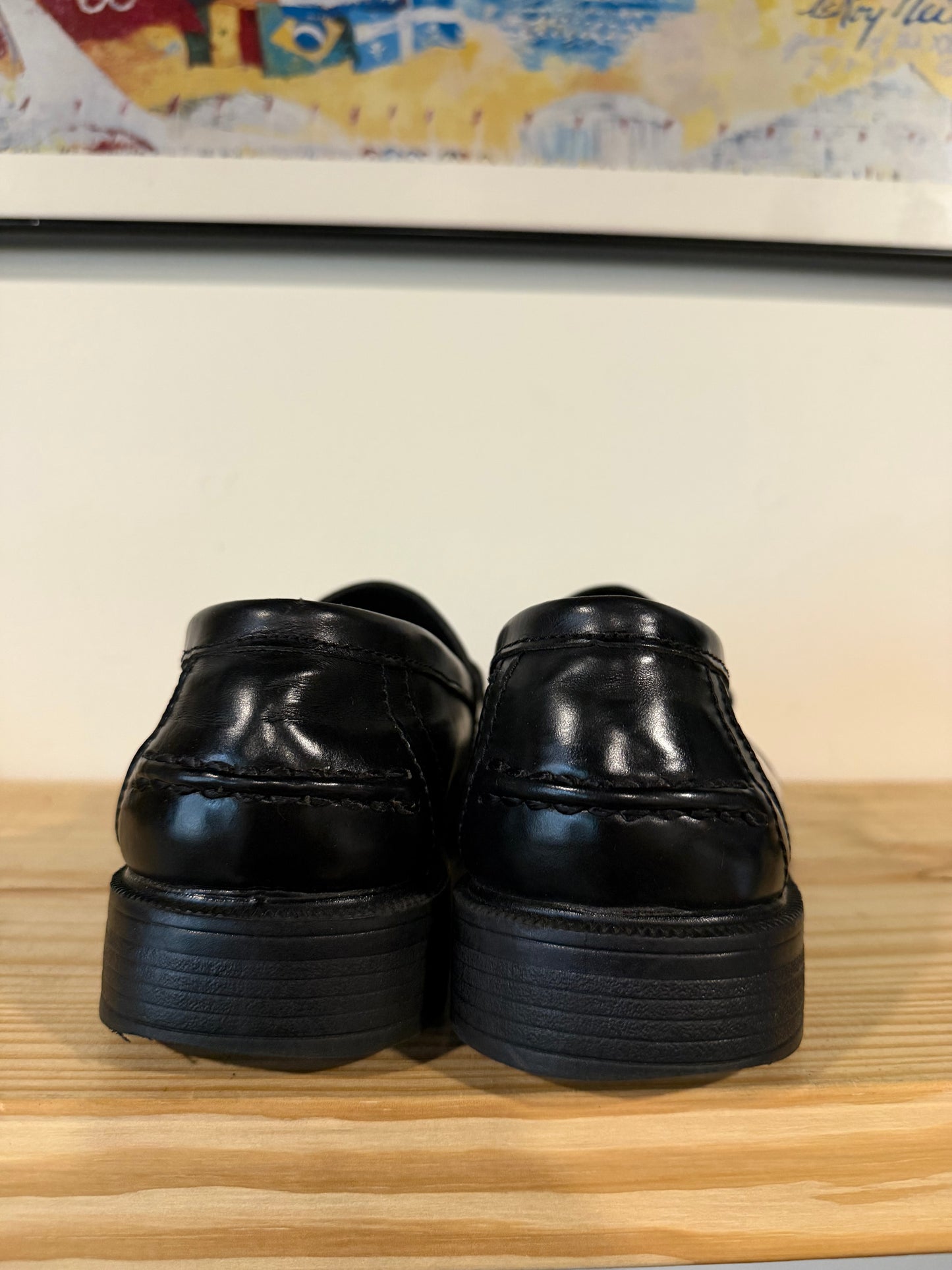 Nunn Bush Black Loafers Sz 7M/8.5W