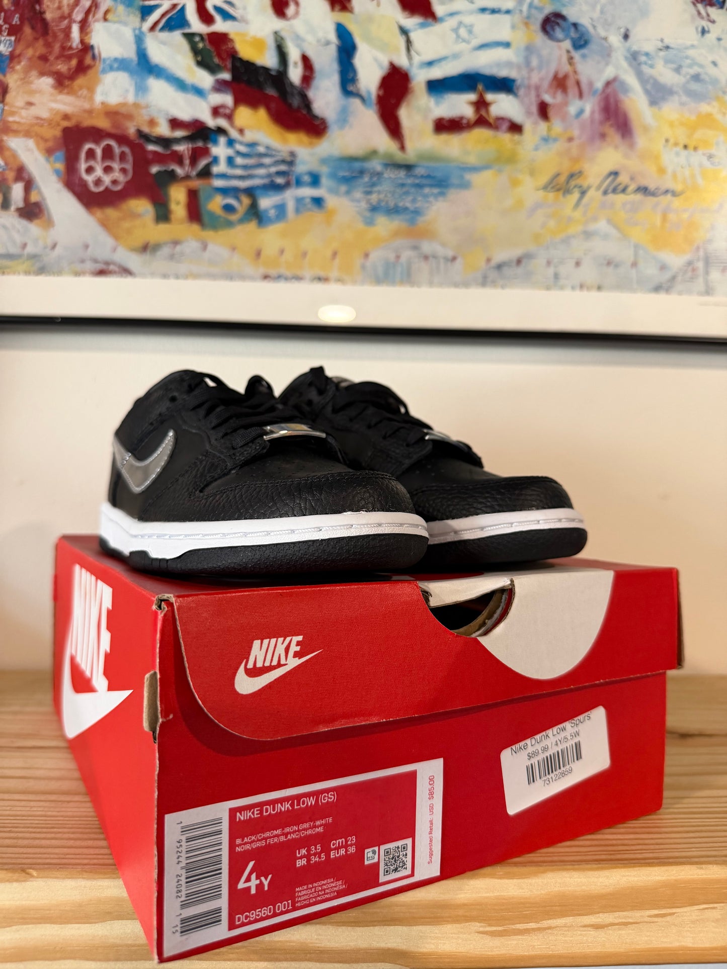 Nike Dunk Low 'Spurs' Size 4Y