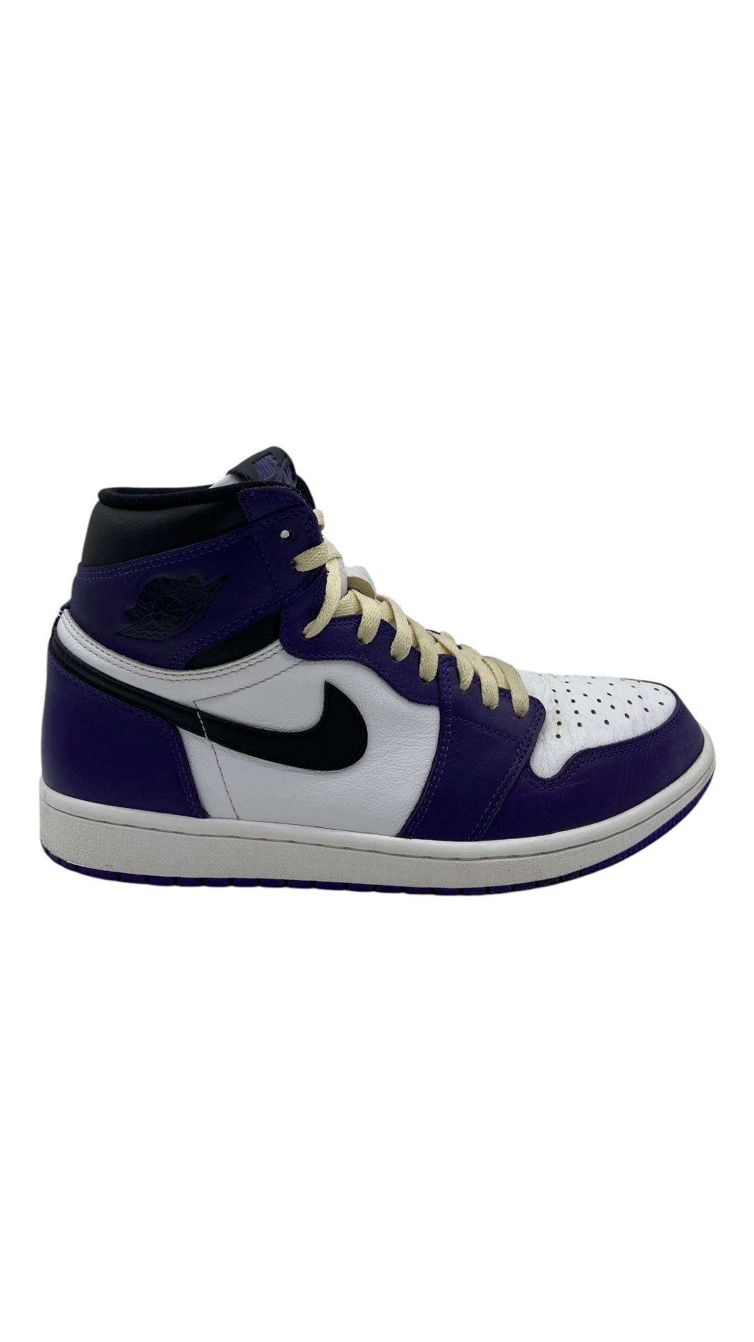 Preowned Jordan 1 Retro High Court Purple White Sz 11M/12.5W 555088-500