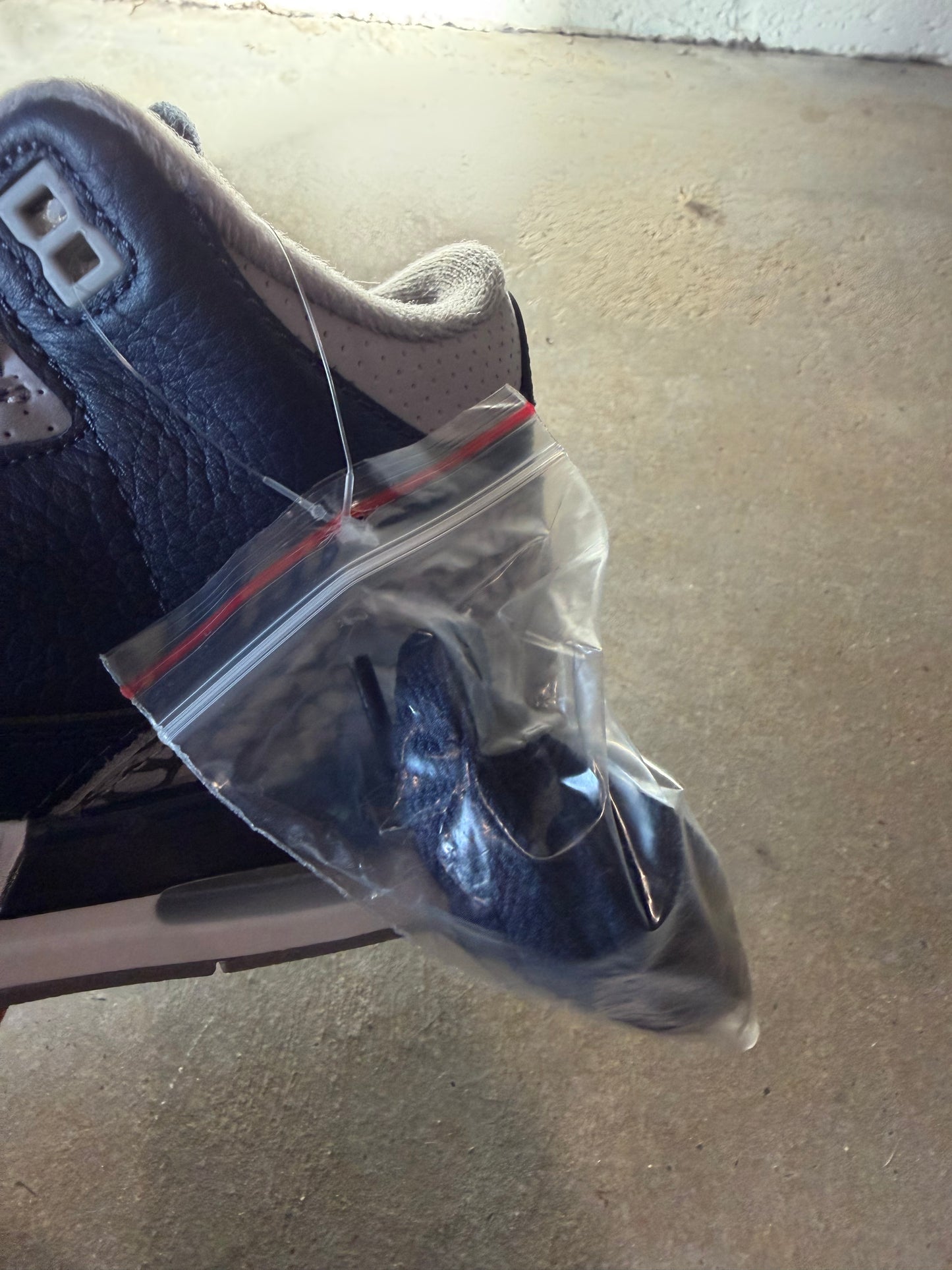 Preowned Air Jordan 3 Retro GS 'Georgetown' Sz 7y