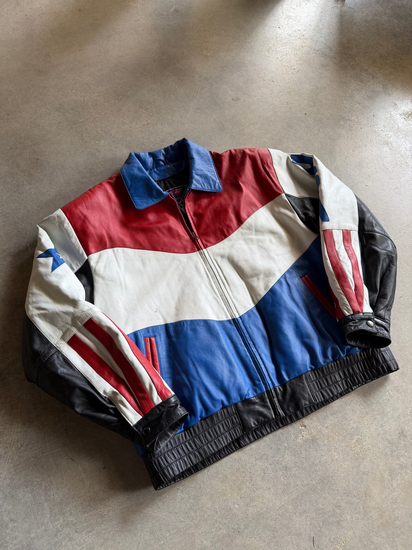 VTG USA Eagle MOB Leather Jacket Sz L/XL