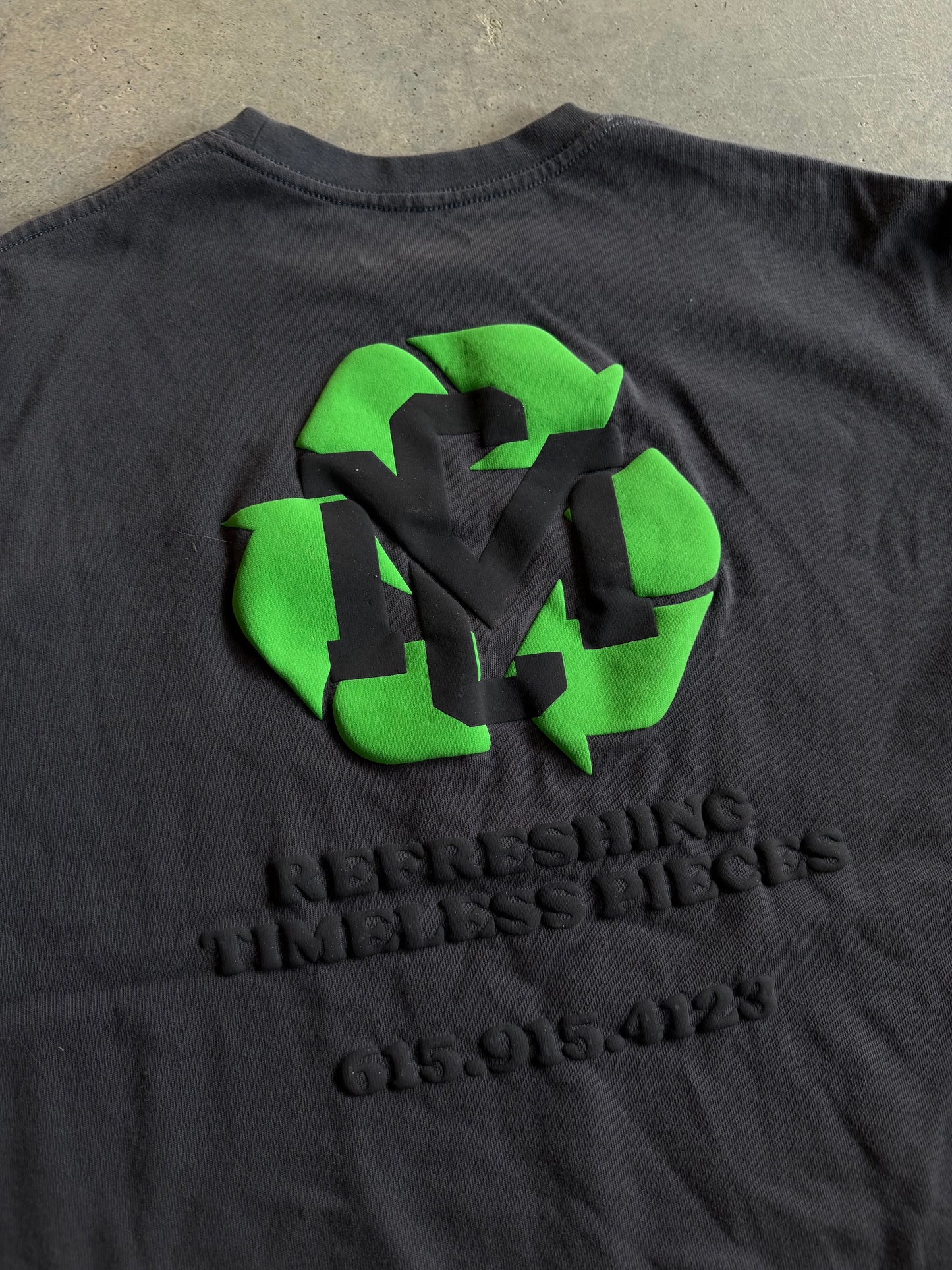 Music City Vintage Recycle Gray Tee Sz L