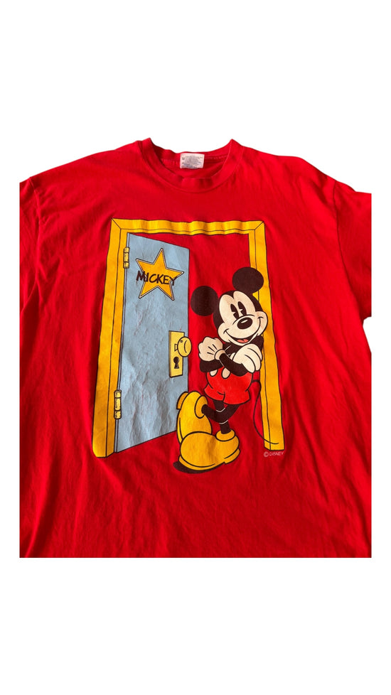 VTG Mickey Doorframe Tee Sz L
