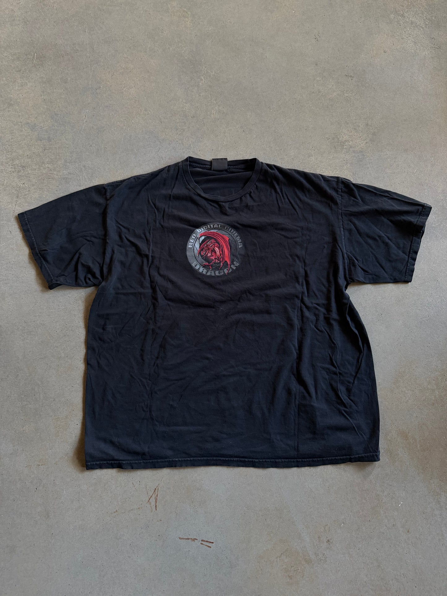 VTG Red Digital Cinema Dragon Tee Sz 2XL