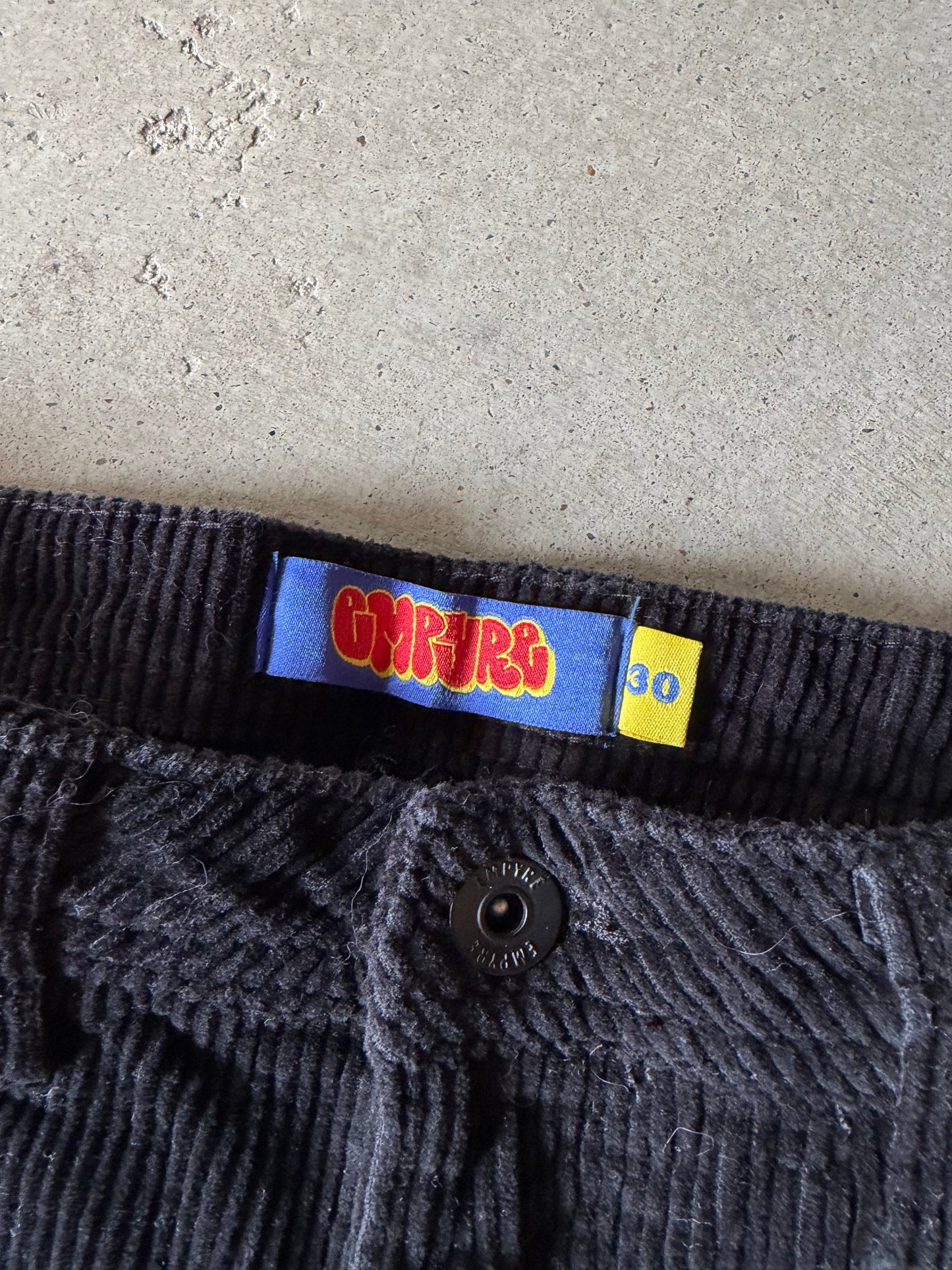 Empyre Black Corduroy Pants Sz 30x28