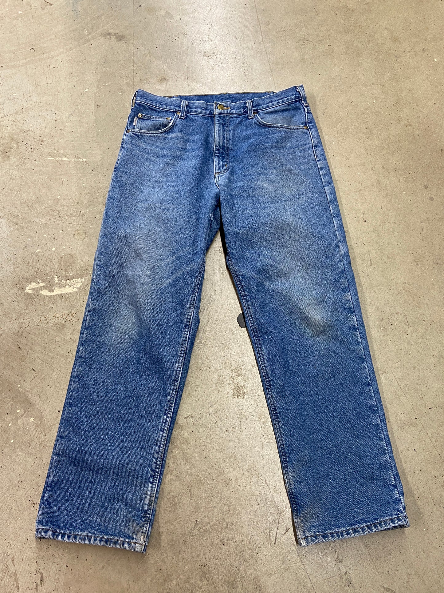Carhartt Flannel Line Denim Jeans Sz 36x30