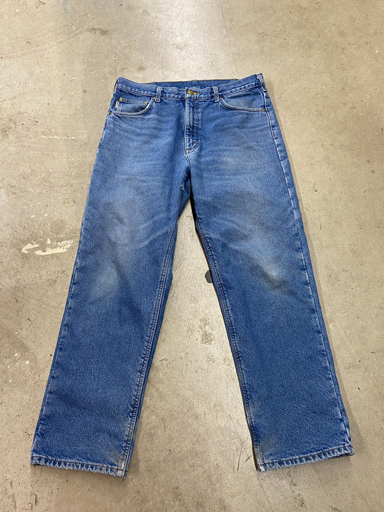 Carhartt Flannel Line Denim Jeans Sz 36x30