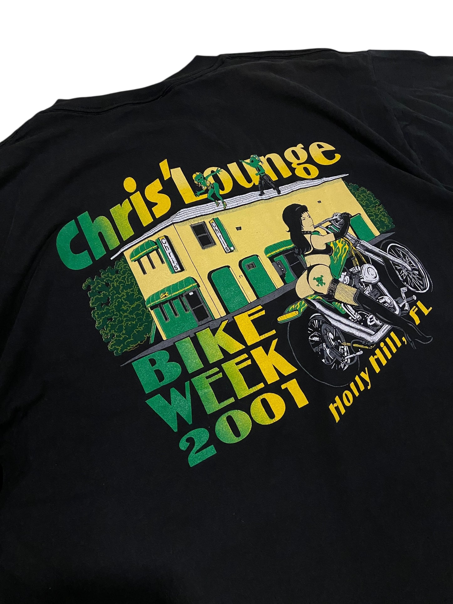 VTG Chris' Lounge Bike Week 2001 Holly Hill, FL Tee Sz XL