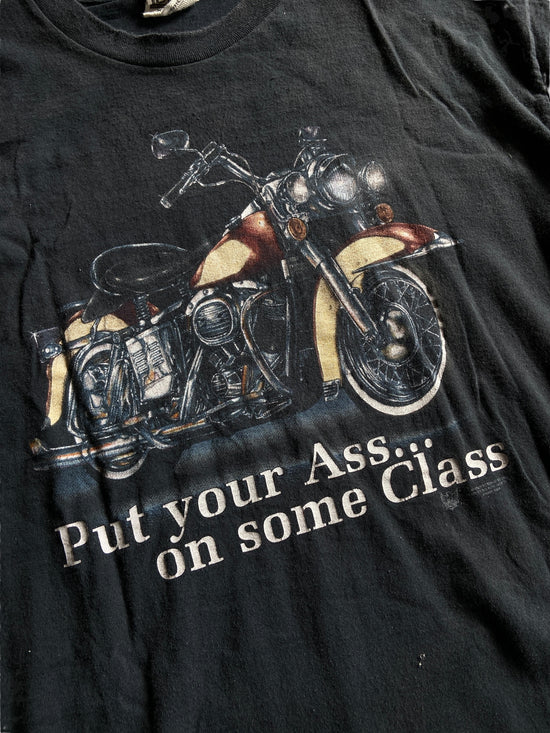 VTG American Bikers "Put Your Ass on Some Class" Tee Sz XL
