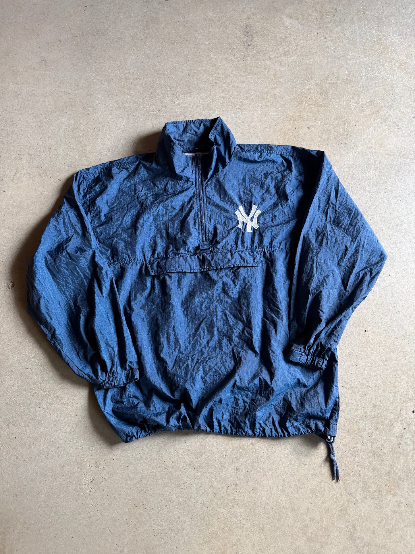 VTG New York Yankees Pullover Nylon Jacket Sz M