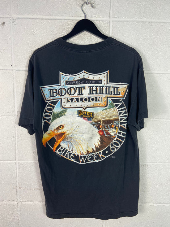 VTG Boot Hill Saloon Eagle Pocket Tee Sz XL