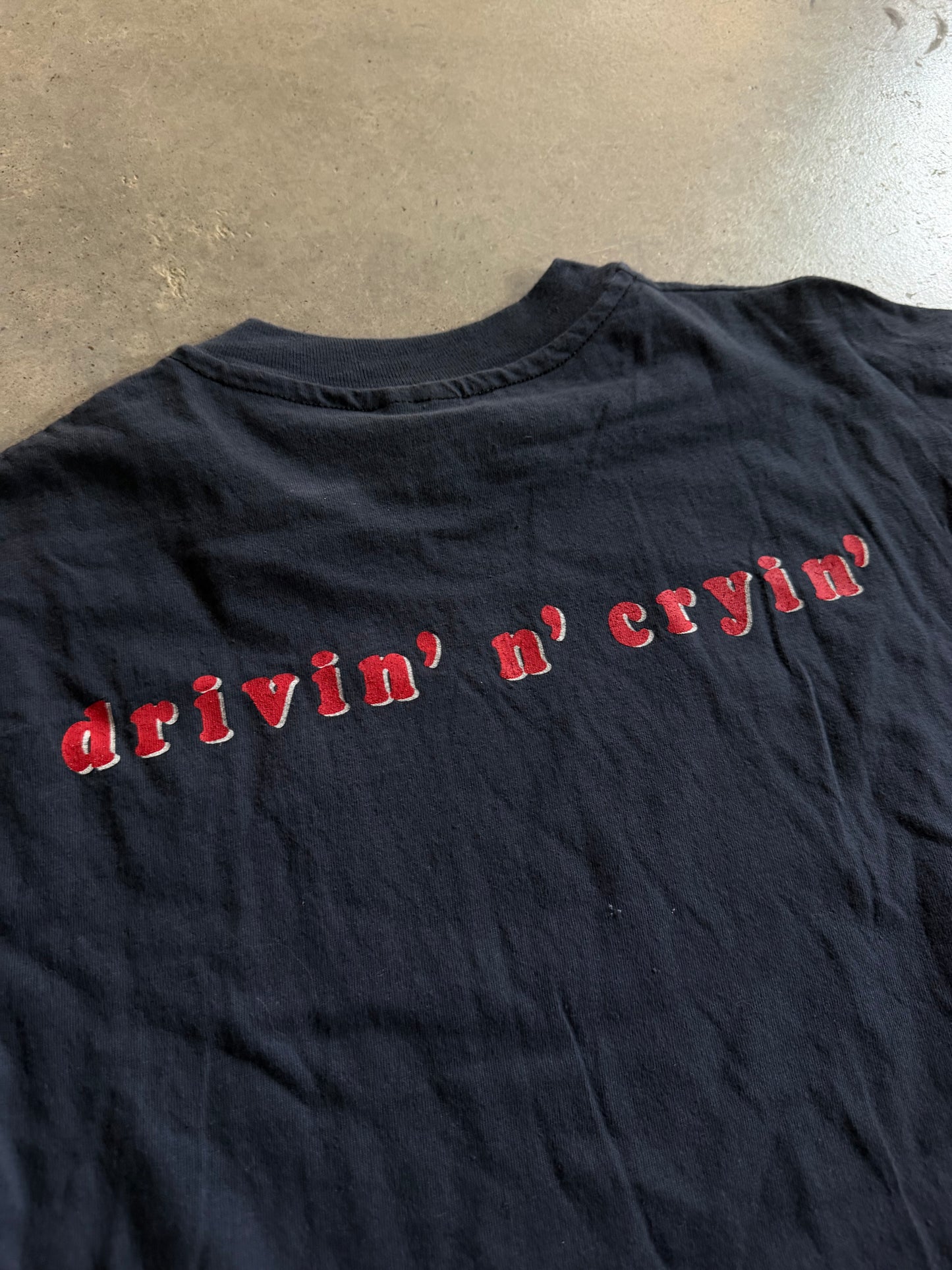 VTG Drivin & Cryin Straight To Hell Tee Sz M