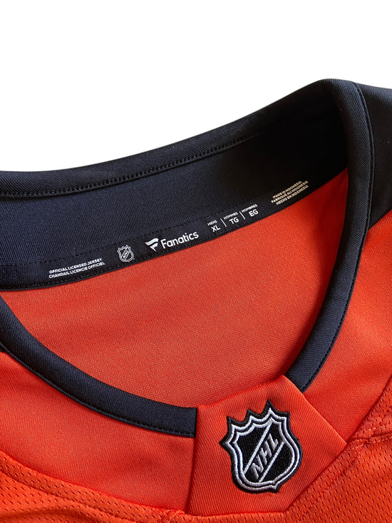 Preowned Anaheim Mighty Ducks Orange Jersey Sz XL