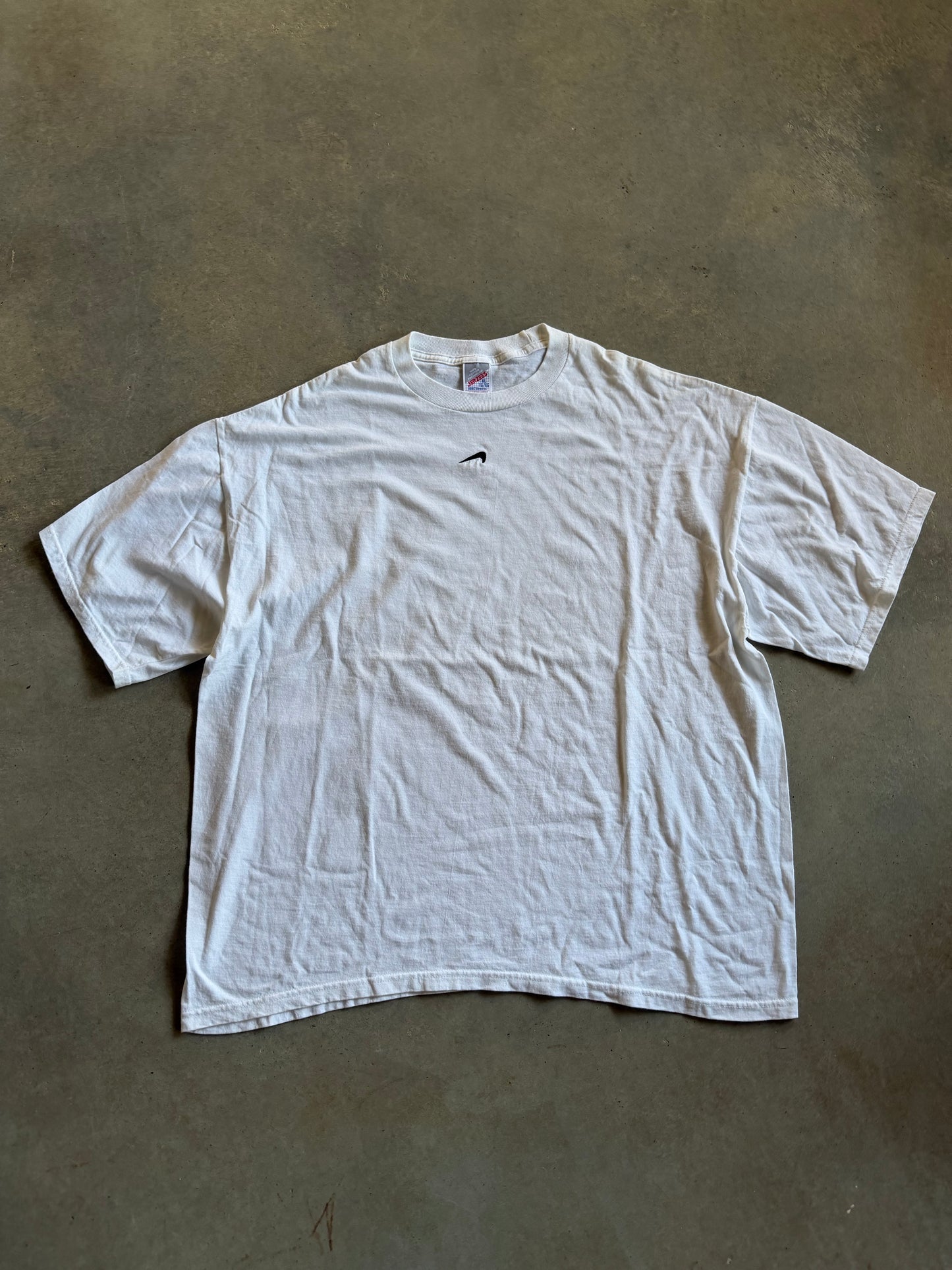 VTG Custom Nike Upside Down Check Tee Sz XL/2XL