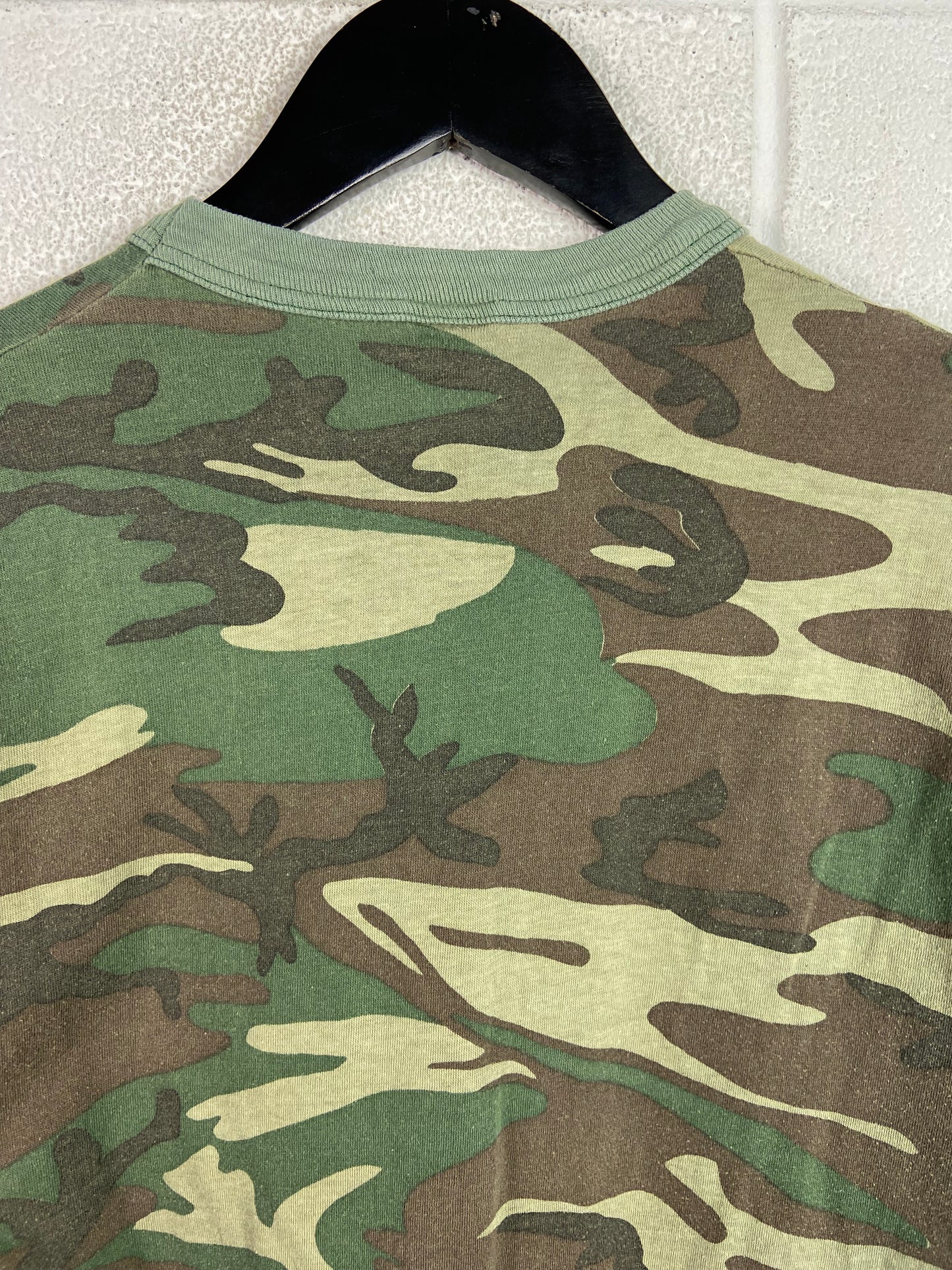 VTG Army Camo Signal Blank Tee Sz M