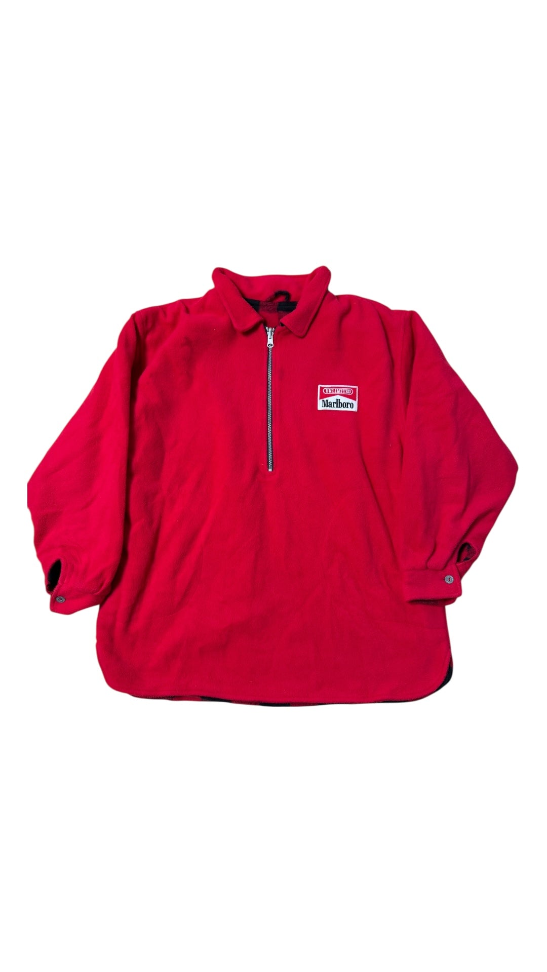 VTG Marlboro Reversible Fleece Jacket Sz XL