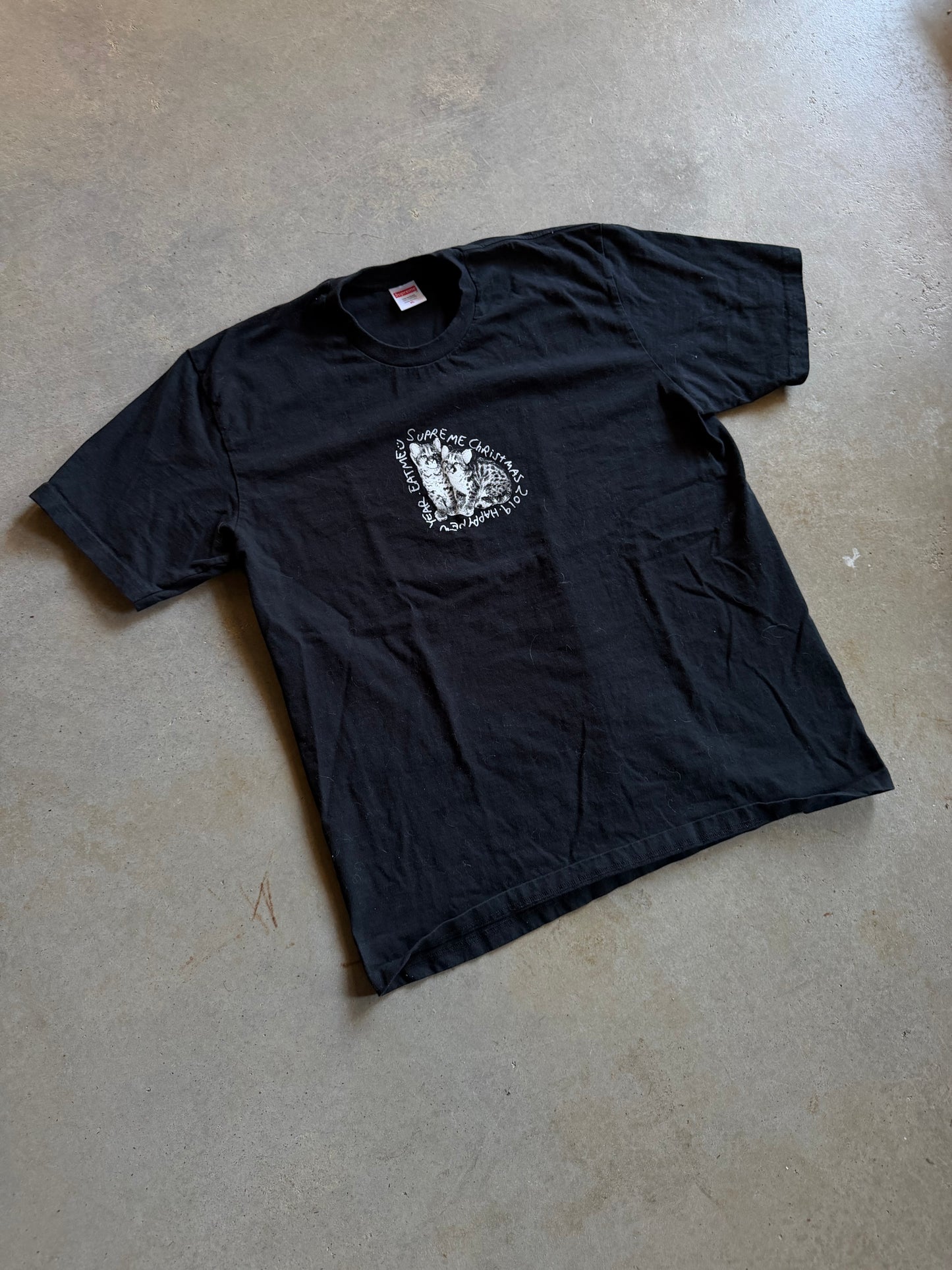 Supreme Christmas 2019 Cat Tee Sz XL