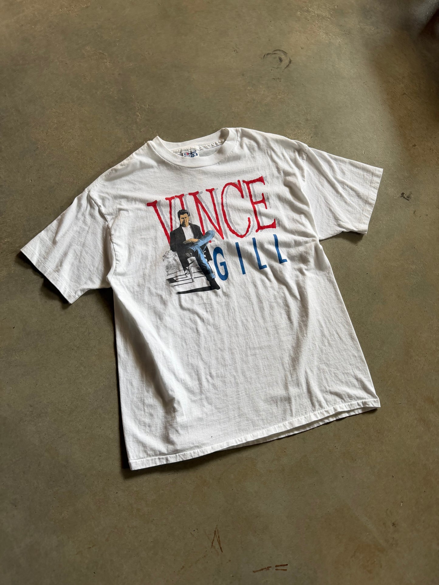 VTG 1992 Vince Gill Country Music Tour Tee Sz L