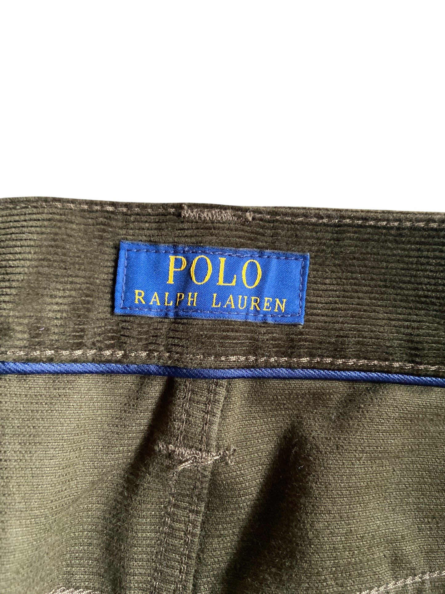 Polo Ralph Lauren Olive Corduroy Pants Sz 35x32