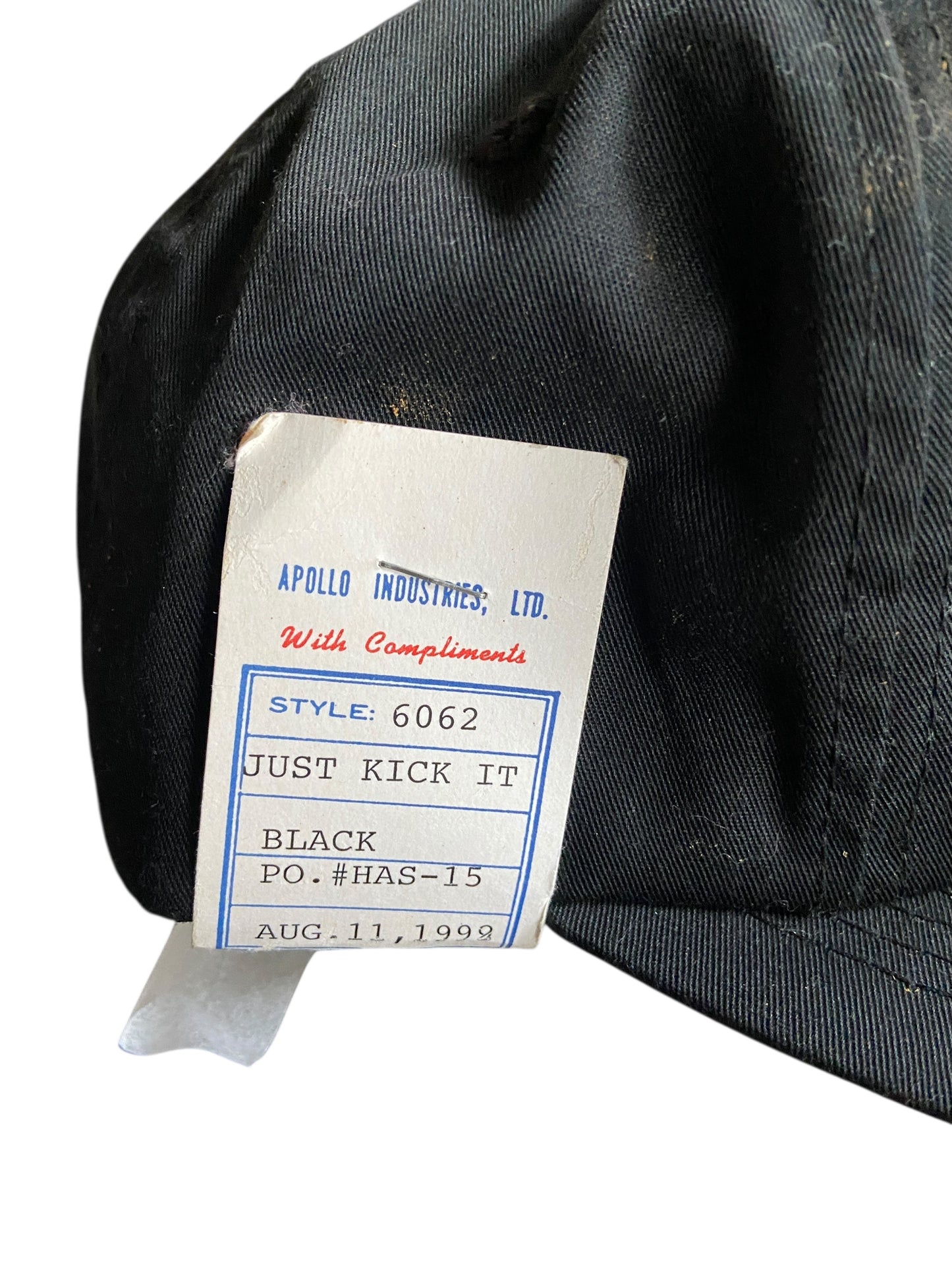 VTG Adidas Just Kick It Hard 1992 Sample Hat