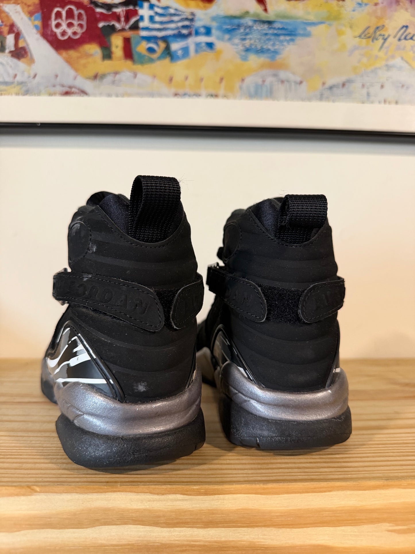 Preowned Jordan 8 Retro Chrome (2015) (GS) Sz 5.5Y