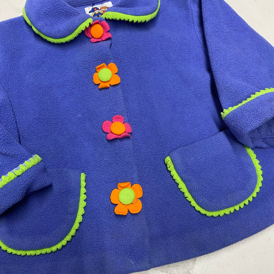 VTG Toddler 90s Pete's Partner Flower OverCoat Sz 3T