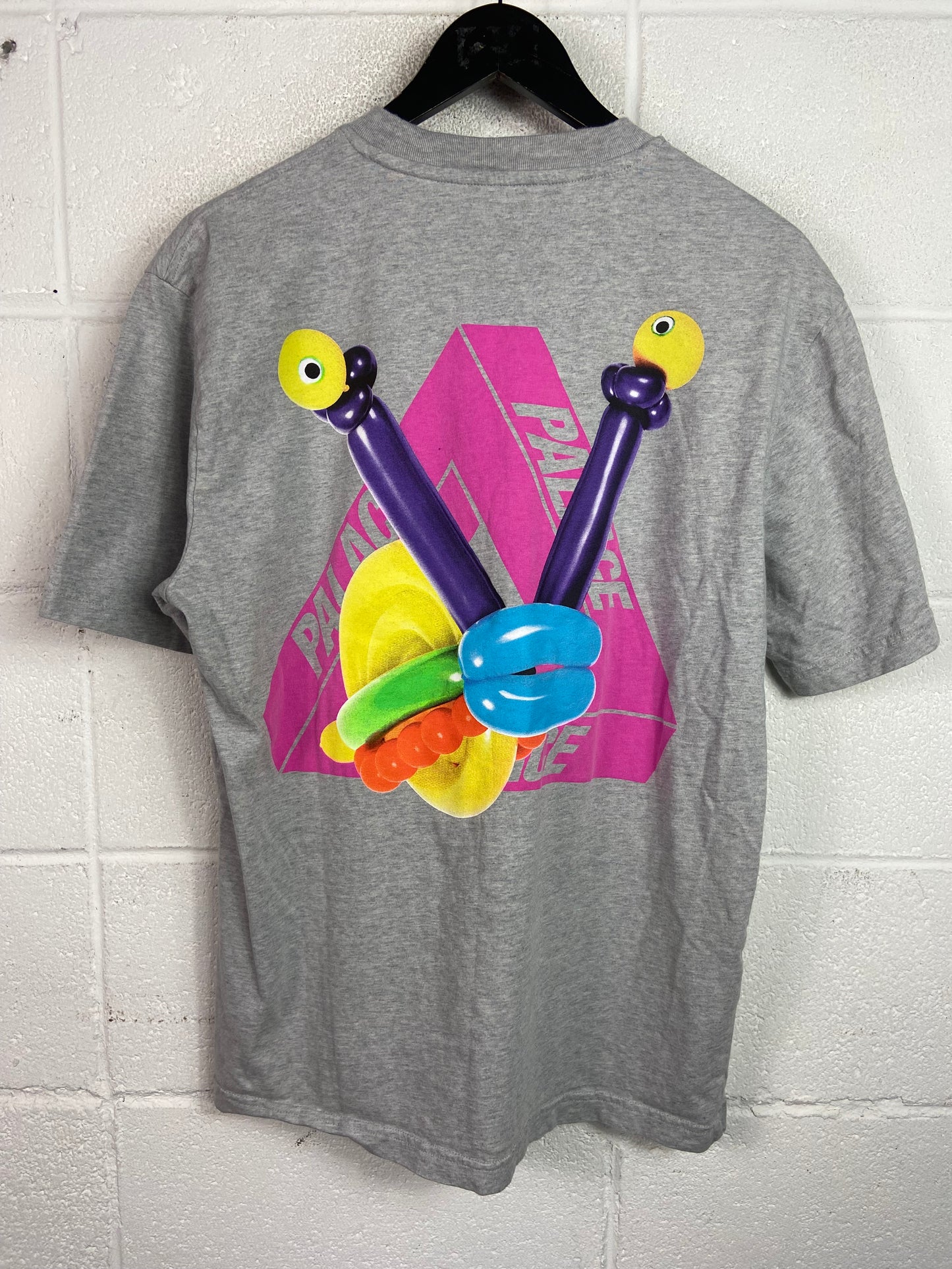 Palace Tri-Twister T-Shirt Grey Marl Sz Large