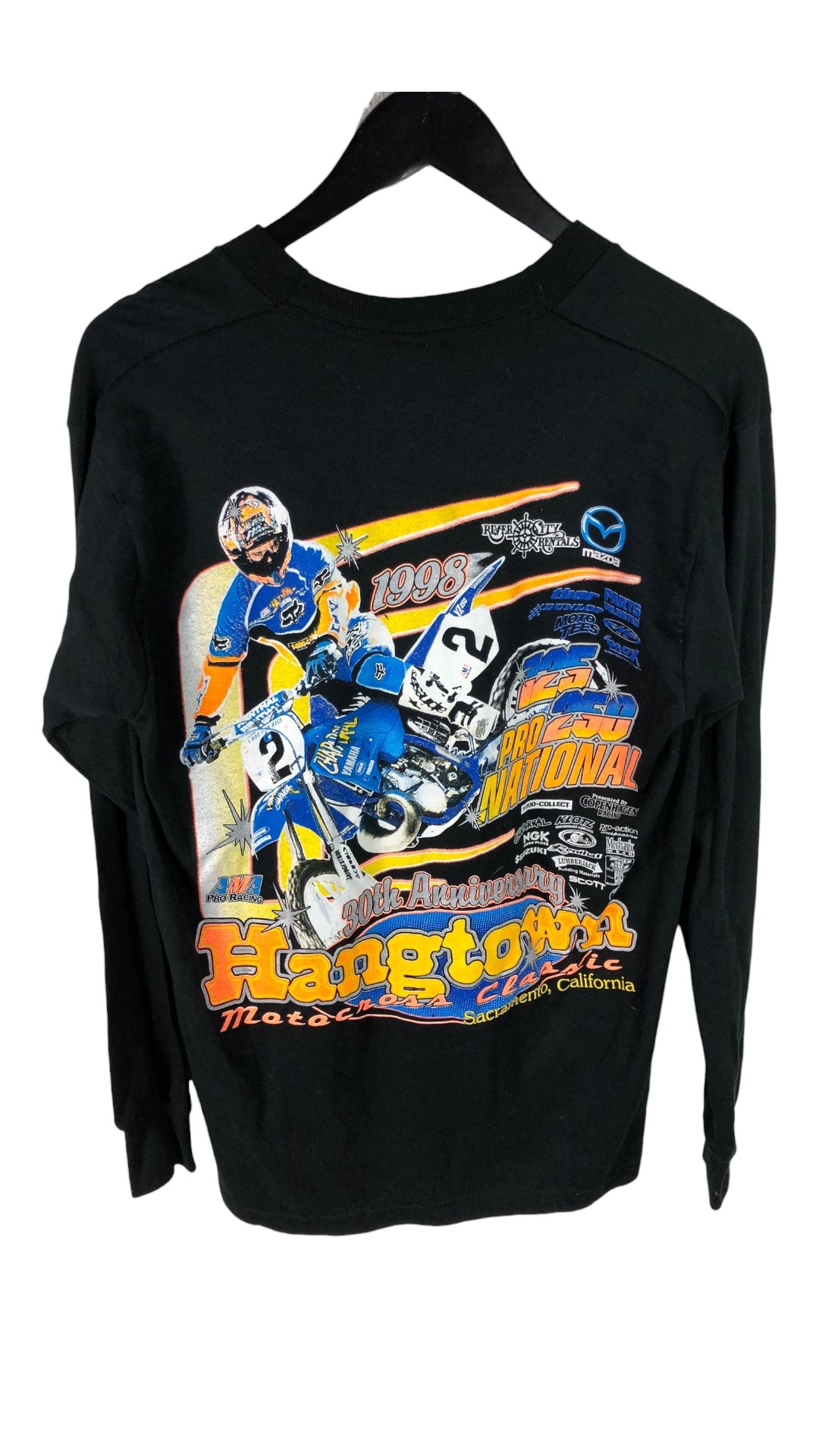 VTG Hangtown Motocross Graphic L/S Tee Sz Med