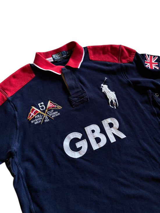 Y2K Polo Ralph Lauren Great Britain Cup Polo Sz XL