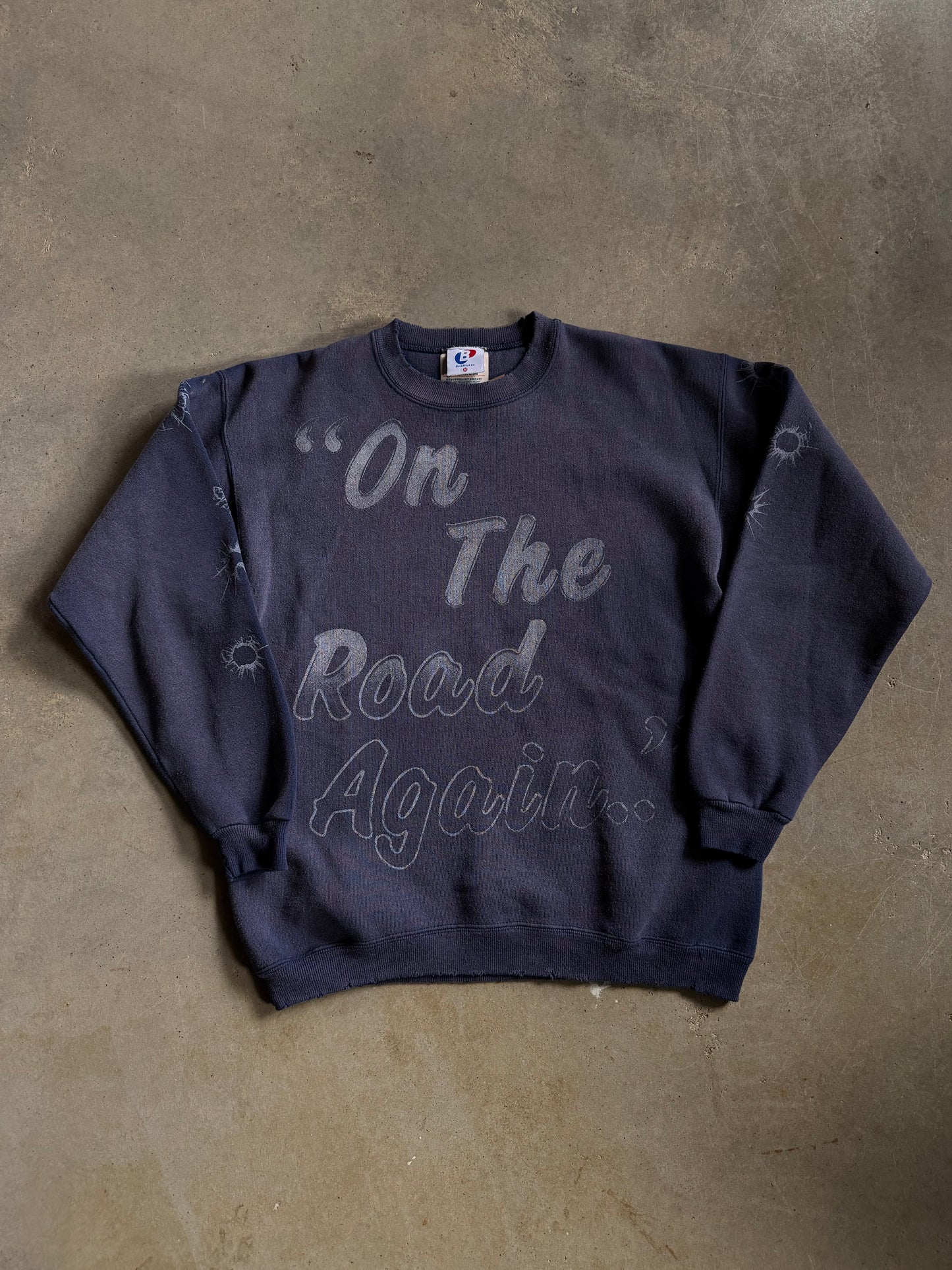 Backstock Co Willie Nelson Faded Vintage Sweatshirt Sz XL